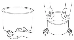 Midea MF-CN65A2 Two-In-One 5.7L Pressure Cooker and Air Fryer - Clean Inner Pot