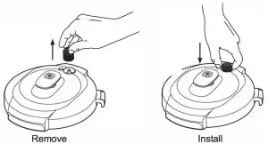 Midea MF-CN65A2 Two-In-One 5.7L Pressure Cooker and Air Fryer - Steam Release Valve