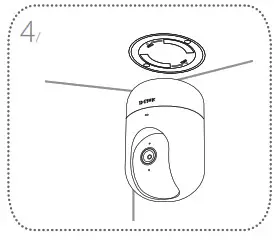 D Link DCS 8526LH Full HD Pan and Tilt Wifi Camera-Mounting 4