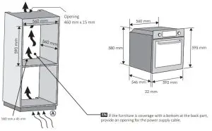 neue FNP600X Integrated Single Oven Stainless Steel - fig 2