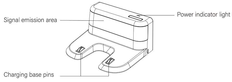 DEENKEE D30 Robotic Vacuum Cleaner - CHARGING