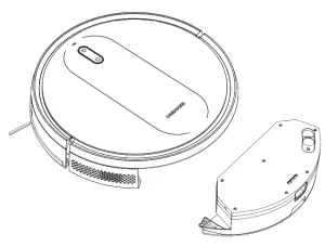 DEENKEE D30 Robotic Vacuum Cleaner - TANK