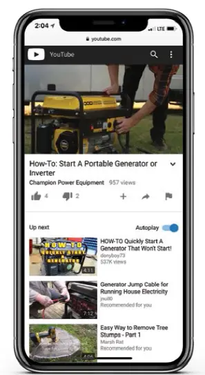 CHAMPION 100485 9200W Electric Start Generator fig 13