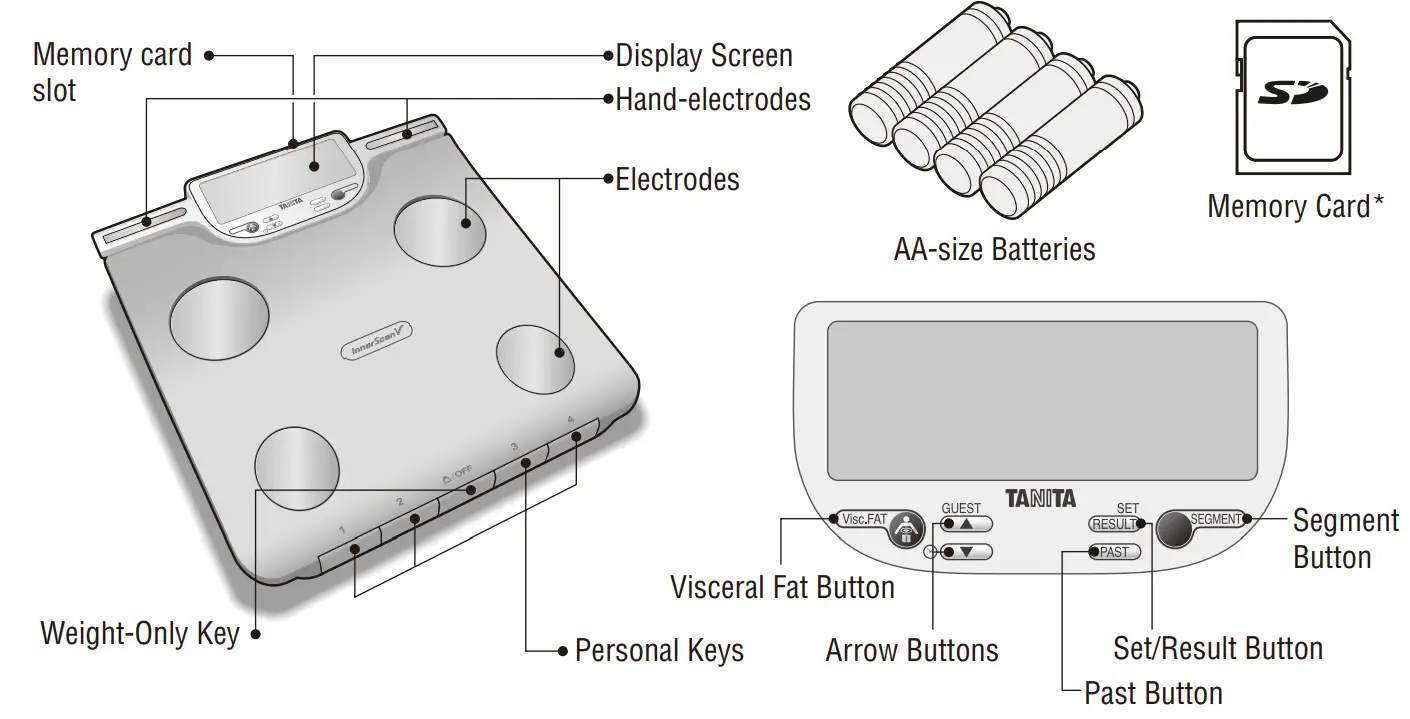 TANITA InnerScanV BC 601 Segmental Body Composition Monitor - Measuring Platform