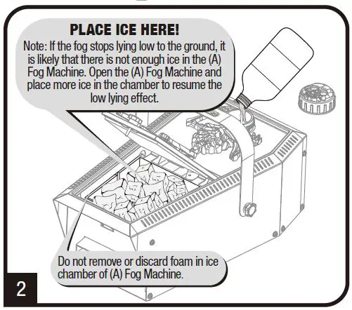 HOME ACCENTS Holiday FM400-NSH 400W Skeleton Coffin Low-Lying Fog Machine 3