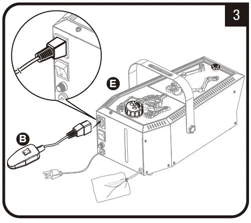 HOME ACCENTS Holiday FM400-NSH 400W Skeleton Coffin Low-Lying Fog Machine 4