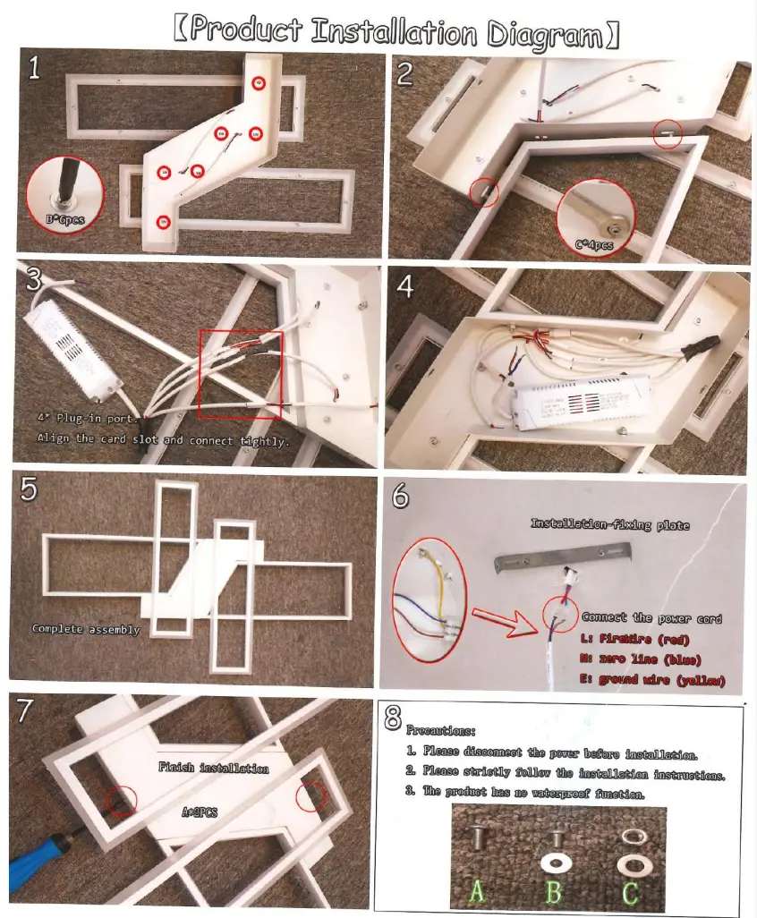 EYLM SN RF002 Remote Control for LED Pendant Light - fig1