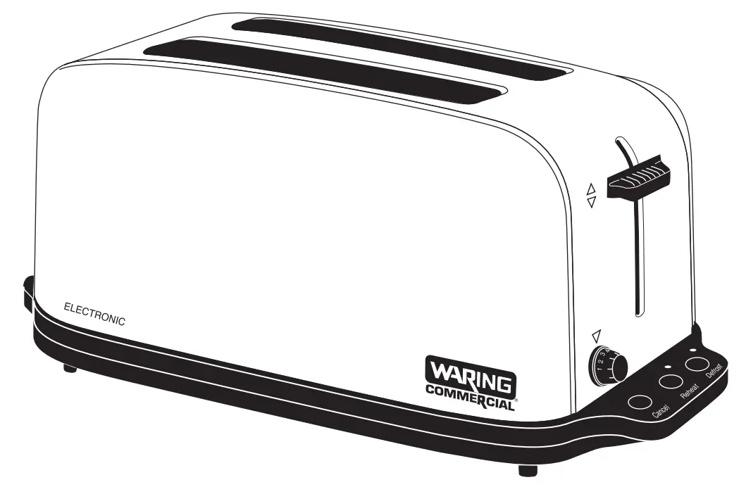 WARING COMMERCIAL WCT704 4 Slice Electronic Toaster