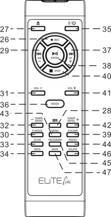 ELITE Line PL880 Record Player with DAB Radio and Bluetooth - REMOTE CONTROL