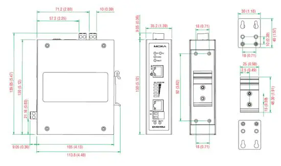 MOXA IEX 402 VDSL2 Series VDSL2 Ethernet Extender - figure 4