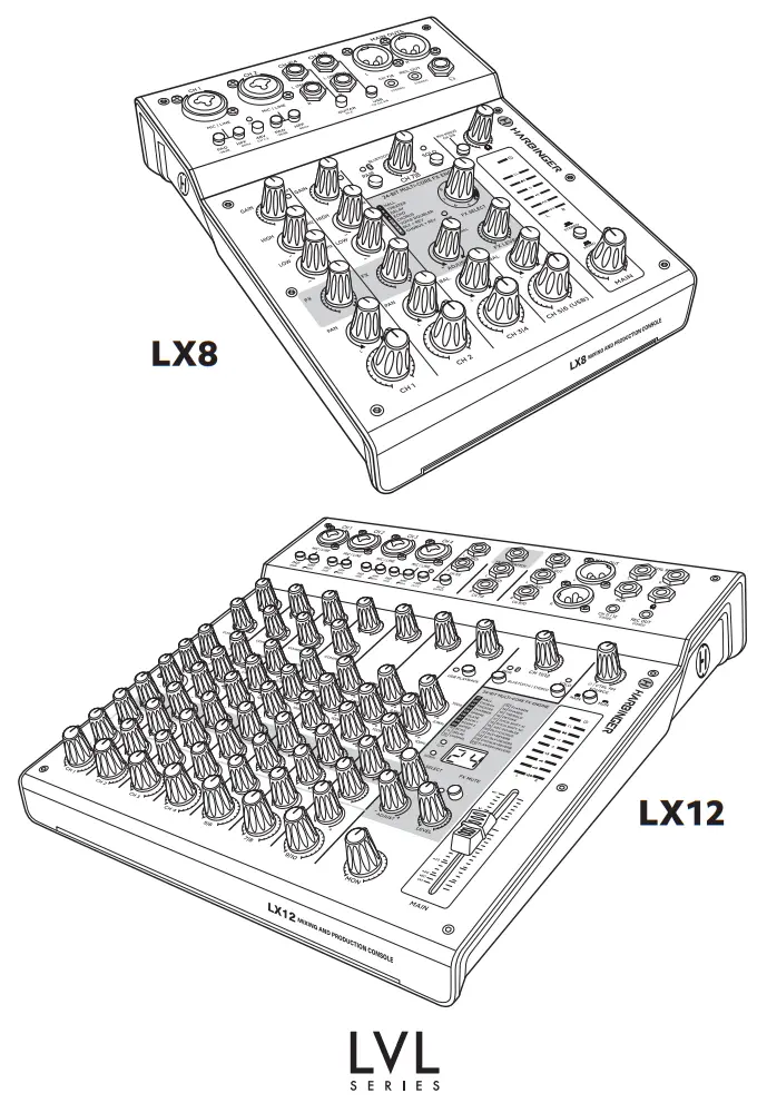 HARBINGER LX8 Mixing Console
