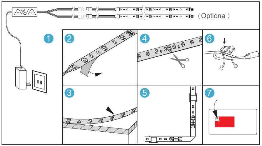 Lefei LED Strip Light Kit - fig 1