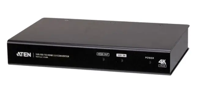 Aten Vc486 Vancryst 12g-sdi To Hdmi Converter User Guide