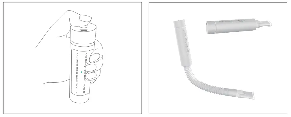 OPUMP LM B001 Smart Breathing Trainer - Product Diagram 1