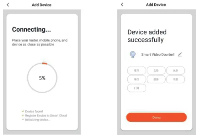 Simpled WF-SP WiFi Camera Doorbell User Manual - Add device