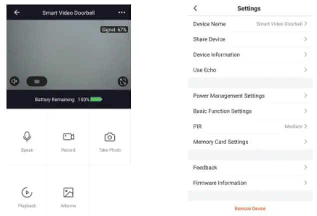 Simpled WF-SP WiFi Camera Doorbell User Manual - Device Management