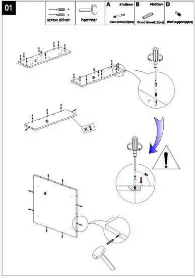 HARPER BeBa 25987 Mirrored Bathroom Cabinet - figure 1