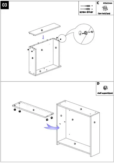 HARPER BeBa 25987 Mirrored Bathroom Cabinet - figure 3