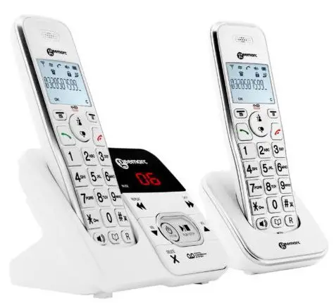 geemarc Amplidect 295 Photo Two Amplified Cordless Phone with Integral Answering Machine
