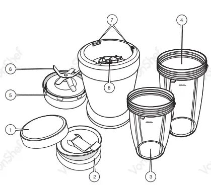 VonHaus -2013283- UltraBlend- Smoothie- Maker-fig-1
