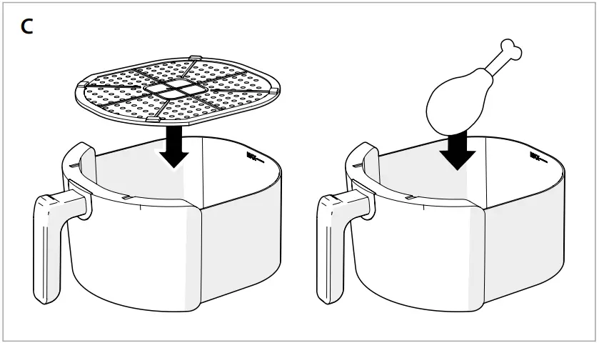 nedis KAAF240EBK Digital Hot Air Fryer with 4 6 Liter Capacity - Image 3