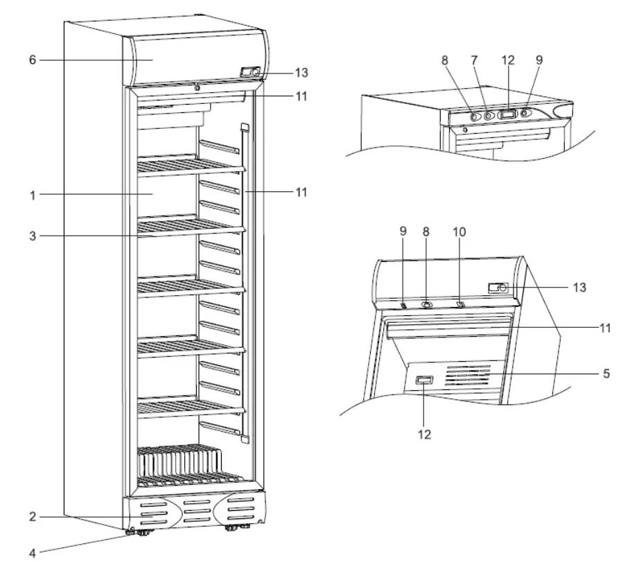Combisteel-7464.0085-Refrigerator-Glass-Door-fig