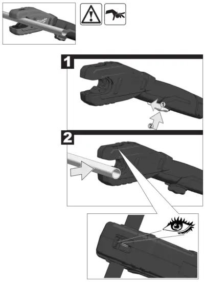 milwaukee C12 PC Cordless Pipe Cutter - Fig 7