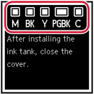 Installing the Ink Tanks