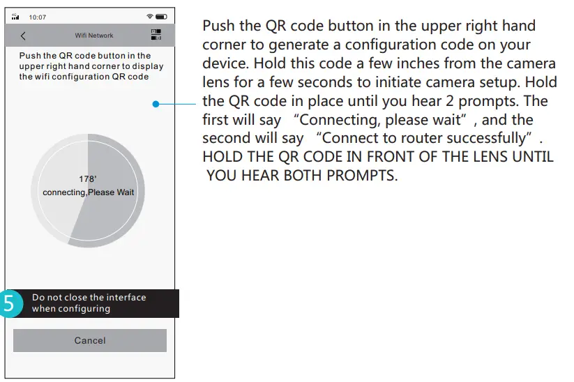 CRORZAR Indoor 360 WiFi Pan Tilt Smart Security Camera - Fig 2