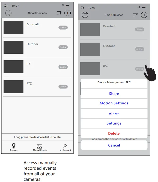 CRORZAR Indoor 360 WiFi Pan Tilt Smart Security Camera - Fig 3