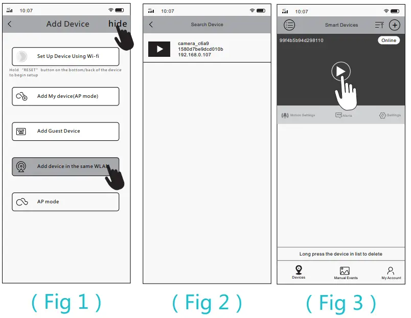 CRORZAR Indoor 360 WiFi Pan Tilt Smart Security Camera - Fig 9