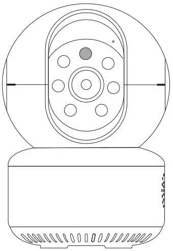 CRORZAR Indoor 360 WiFi Pan Tilt Smart Security Camera - Included in the Box
