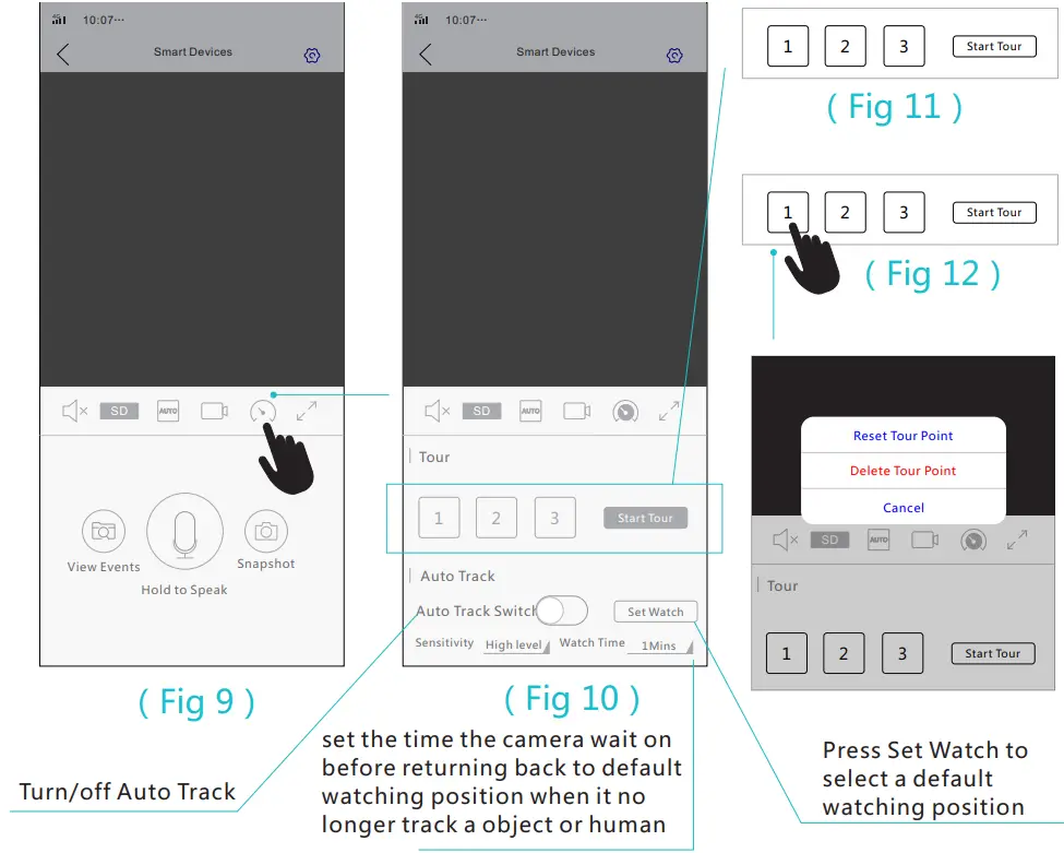 CRORZAR Indoor 360 WiFi Pan Tilt Smart Security Camera - Setup