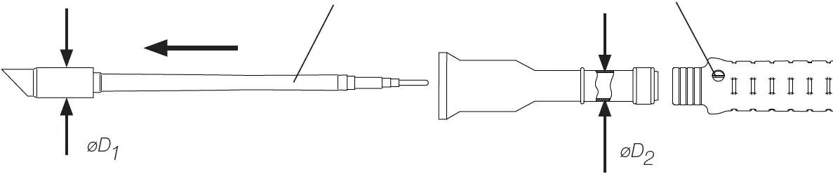 JBC T210 Handles TOOL 36