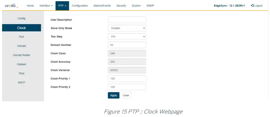 orolia 100 925 02 EdgeSync Network Timing Edge Device - Clock