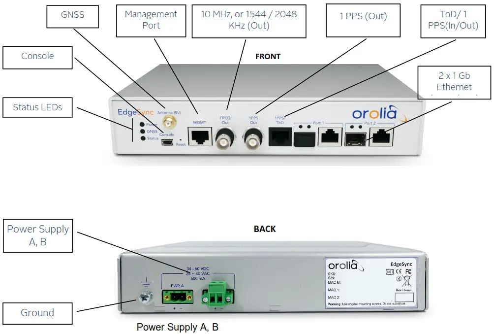 orolia 100 925 02 EdgeSync Network Timing Edge Device - Introduction 2
