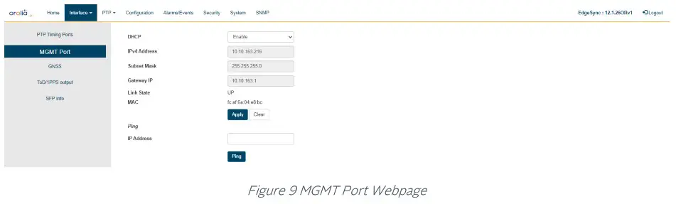 orolia 100 925 02 EdgeSync Network Timing Edge Device - MGMT Port