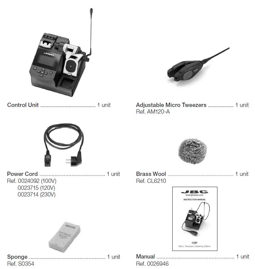 JBC-CP-2QF-230V-Micro-Tweezers-Soldering-Station-fig1