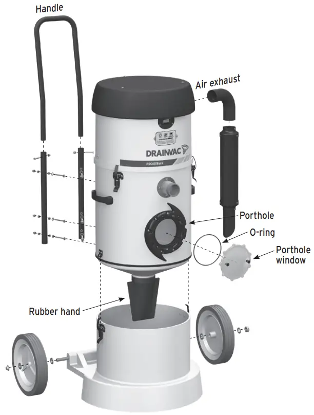 DRAIN VAC Pro X trak LIQUID EXTRACTOR - DESCRIPTION
