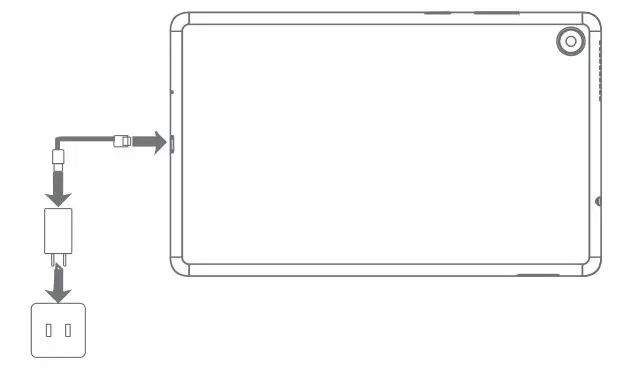 Lenovo TB-8505XC Tab M8 HD for Business - Charging your device