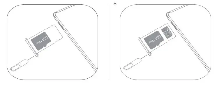 Lenovo TB-8505XC Tab M8 HD for Business - Installing cards