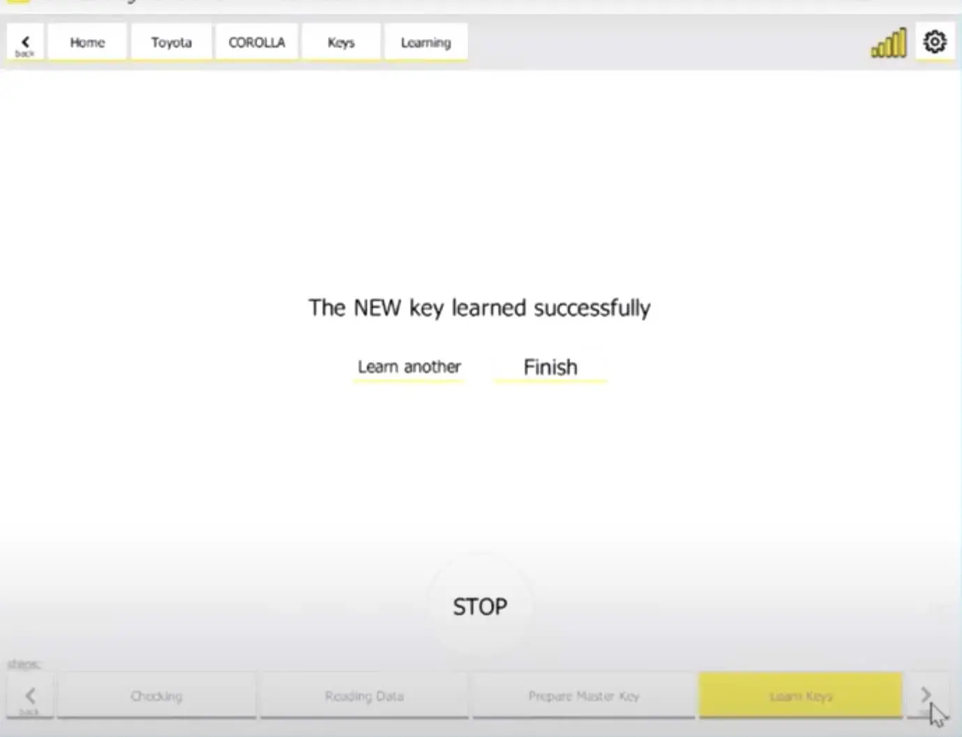 ABRITES AVDI Vehicle Diagnostic Interface - Special Function Key Learning 14