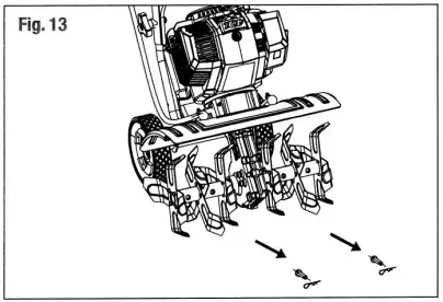 LEGEND FORCE A063001 46cc Cultivator 16