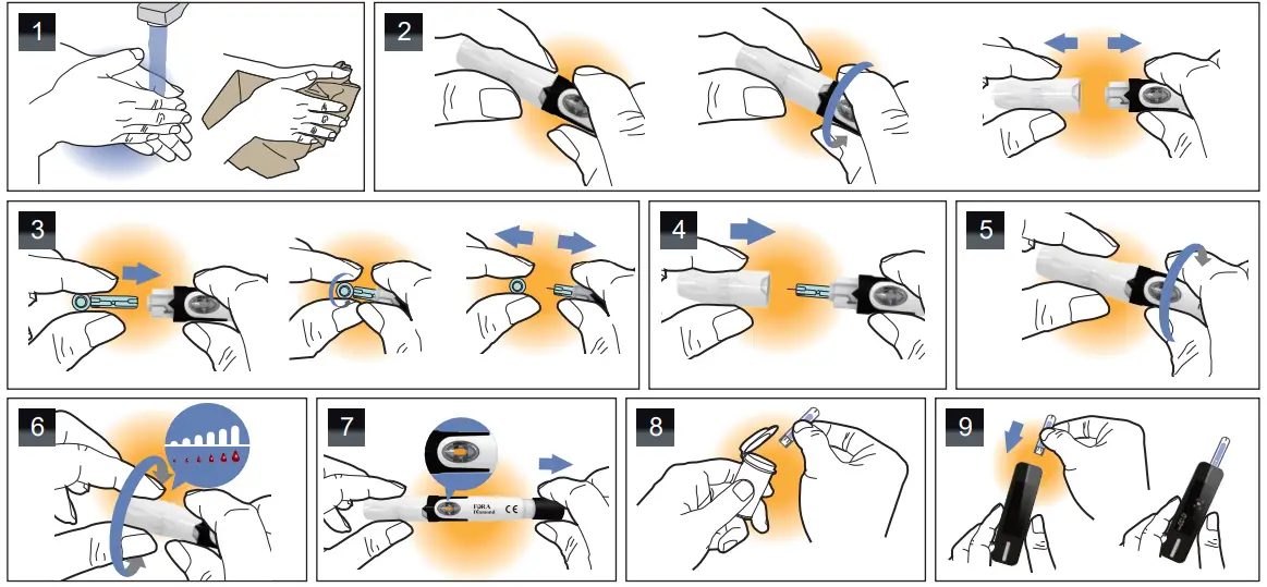 FORA Diamond Mini Blood Glucose Monitors-1