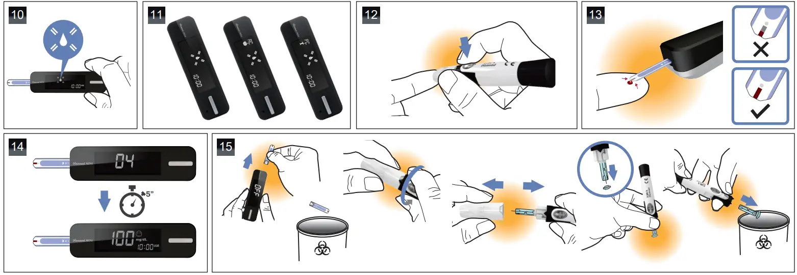 FORA Diamond Mini Blood Glucose Monitors-2