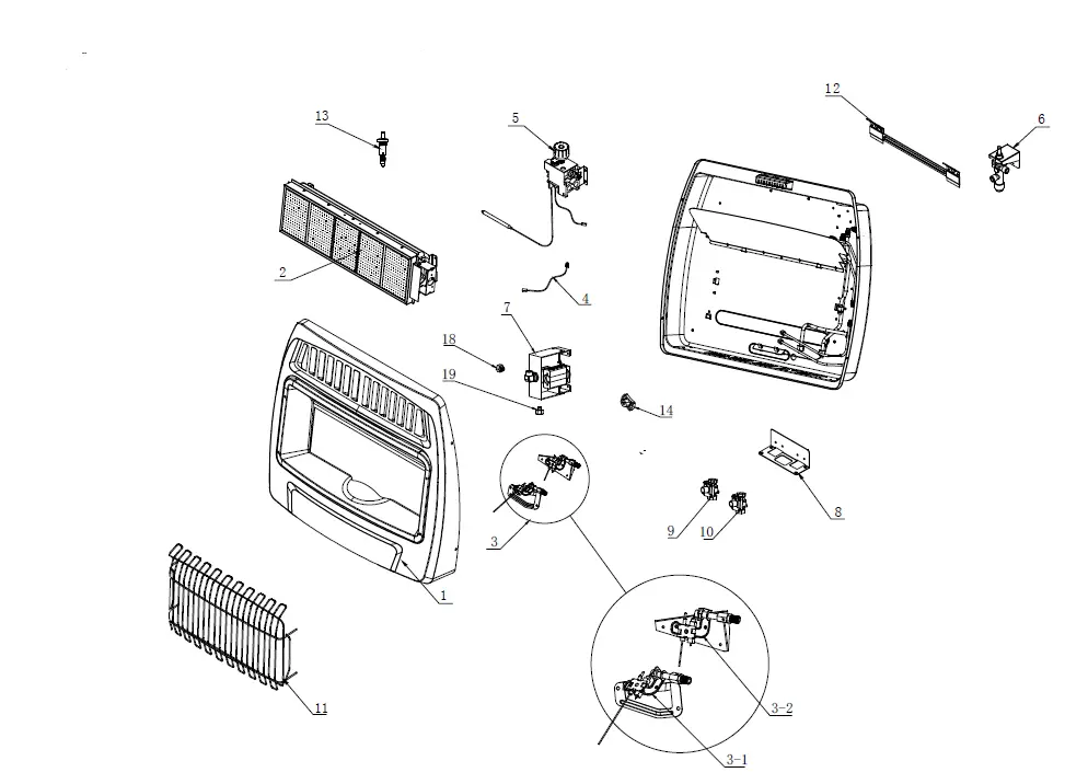 Comfort Glow KWD216 VENT-FREE INFRARED GAS WALL HEATER fig 22