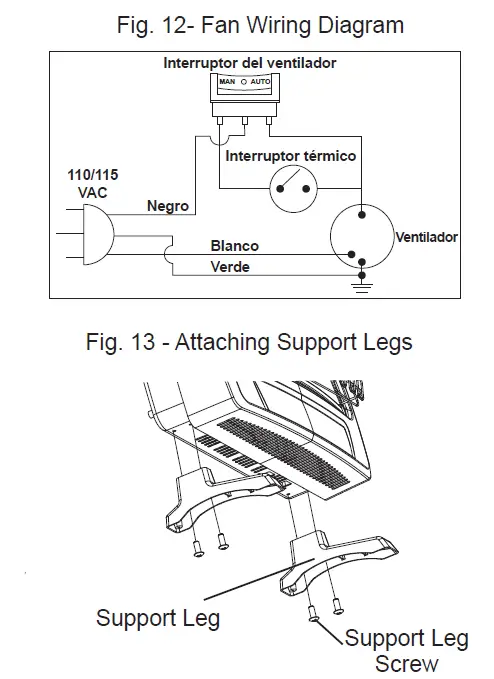 Comfort Glow KWD216 VENT-FREE INFRARED GAS WALL HEATER fig 7