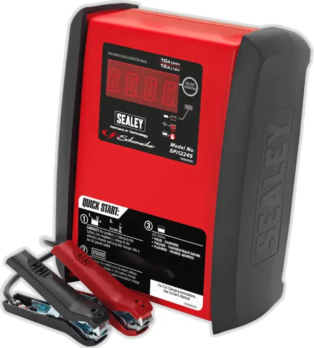 sealey SPI1224S SCHUMACHER® 15A/10A 12//24V INTELLIGENT BATTERY CHARGER