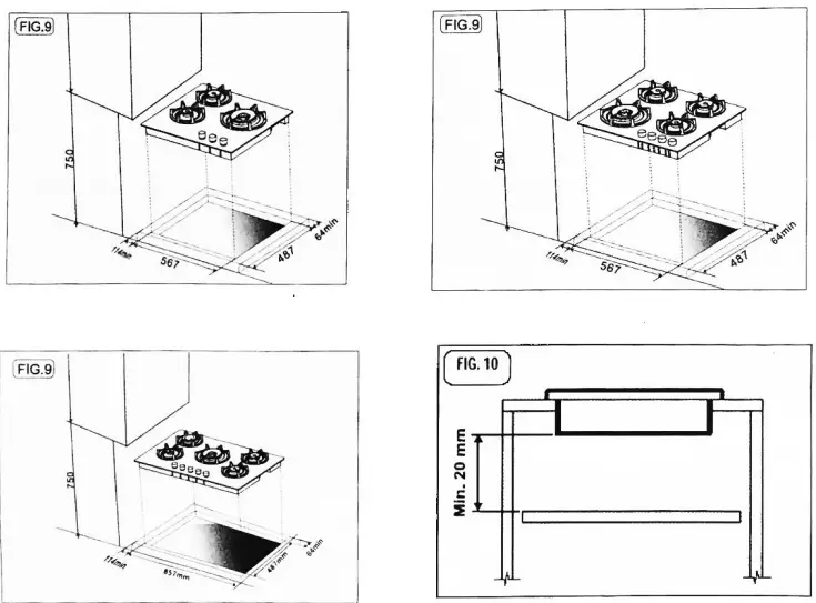 INSTALLING AND FIXING THE HOB