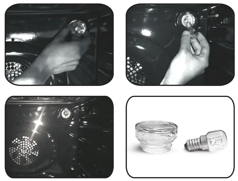 ROSIERES Ovens - CHANGING THE BULB